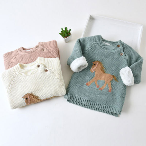 pferd baby pullover