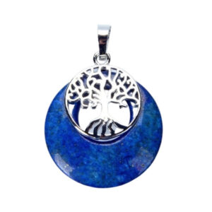 Lapislazuli Halskette mit Lebensbaum für Frauen