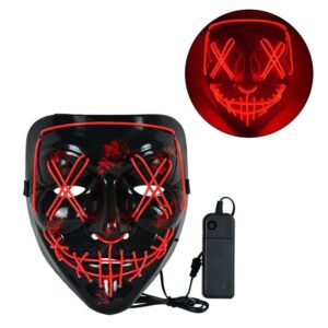 Leuchtmaske Gesicht | Halloween Led-Maske